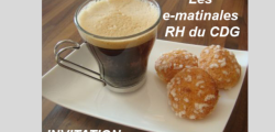 Invitation à la prochaine E-matinales RH du CDG le mercredi 8 octobre 2025 à partir de 9h30