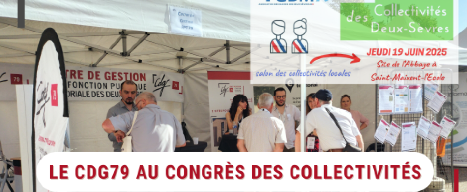 Le CDG79 au congrès des collectivités : retour en images